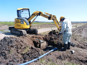 農業用配管漏水箇所修繕