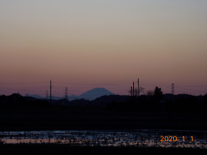 富士山、筑波山、日光連山
