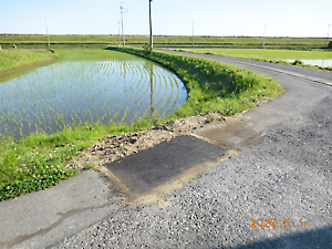 用水配管漏水修復工事完了確認