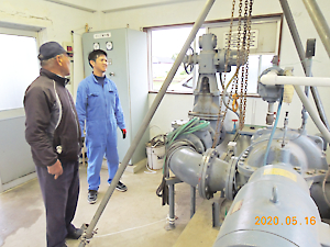 用水ポンプ整備