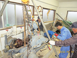 用水ポンプ整備