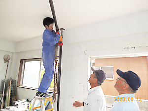 ホイストフレーム設置