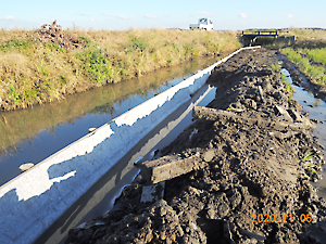 柵渠土砂流亡工事立会
