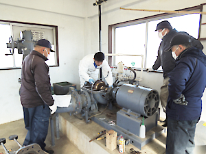 用水ポンプ整備