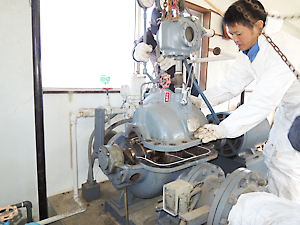 用水ポンプ整備