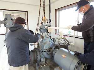 用水ポンプ整備