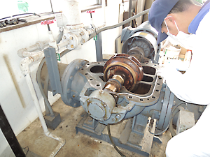 用水ポンプ整備