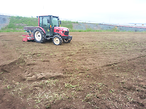 植栽準備（施肥）