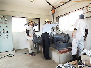 用水ポンプ整備