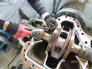 用水ポンプ修理