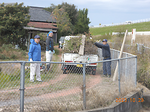 草刈り、水路清掃